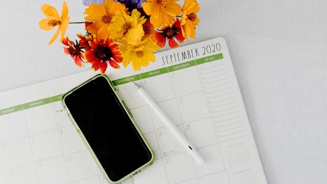 September 2020 planner and technological tool tools