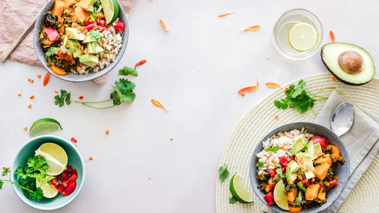Sweet potato and kale bowl