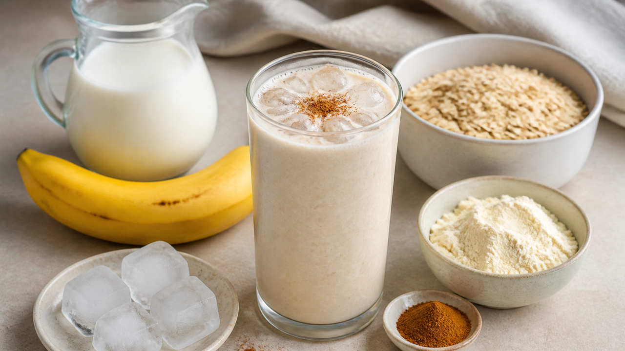 Pre-Workout Bananen & Hafer Shake