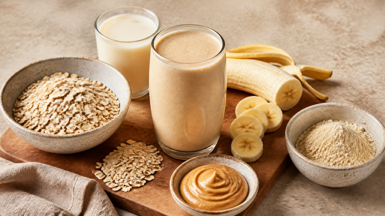 Proteinreicher Hafer-Smoothie
