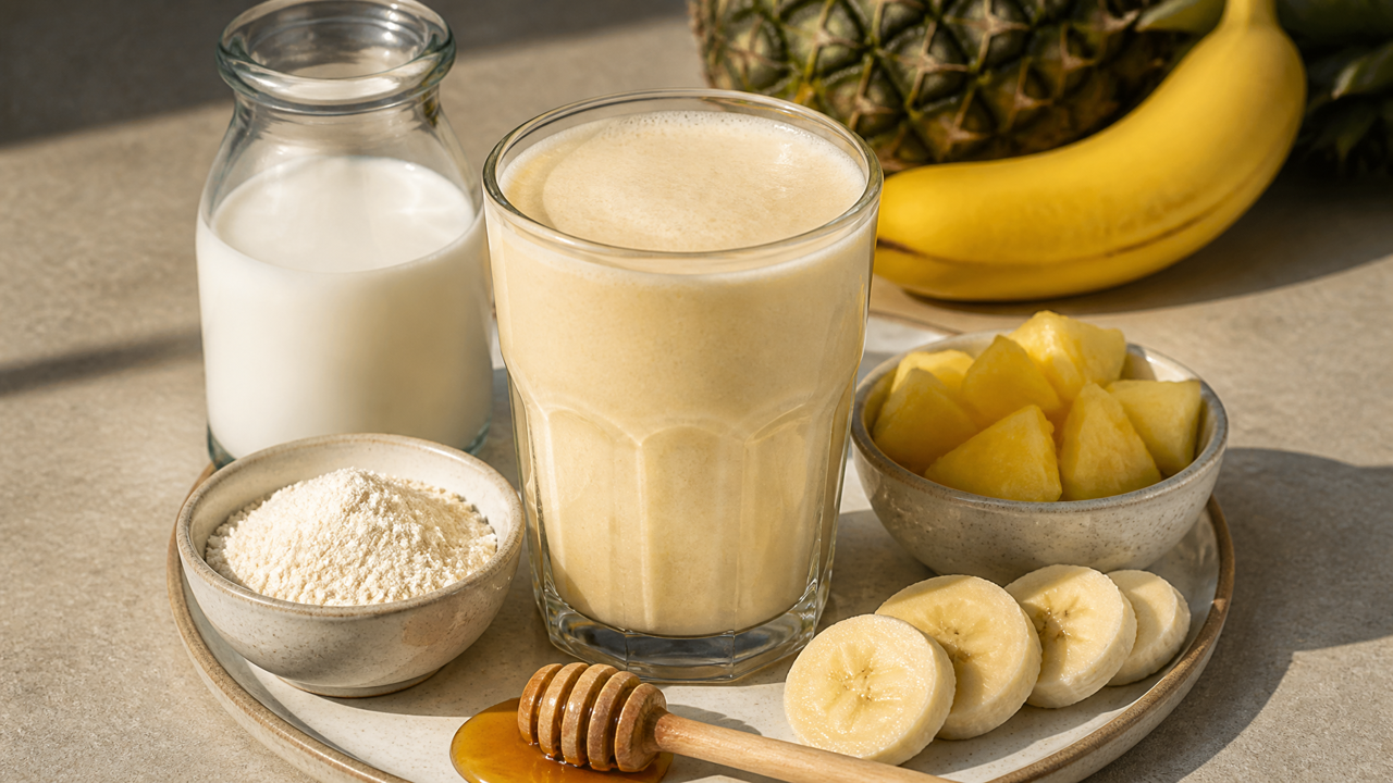 Tropischer Protein Shake