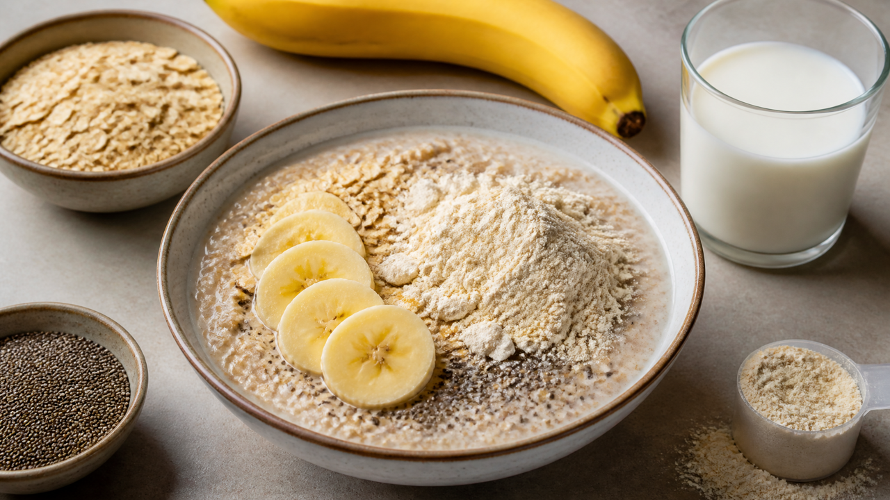 Proteinreiche Haferfrühstück