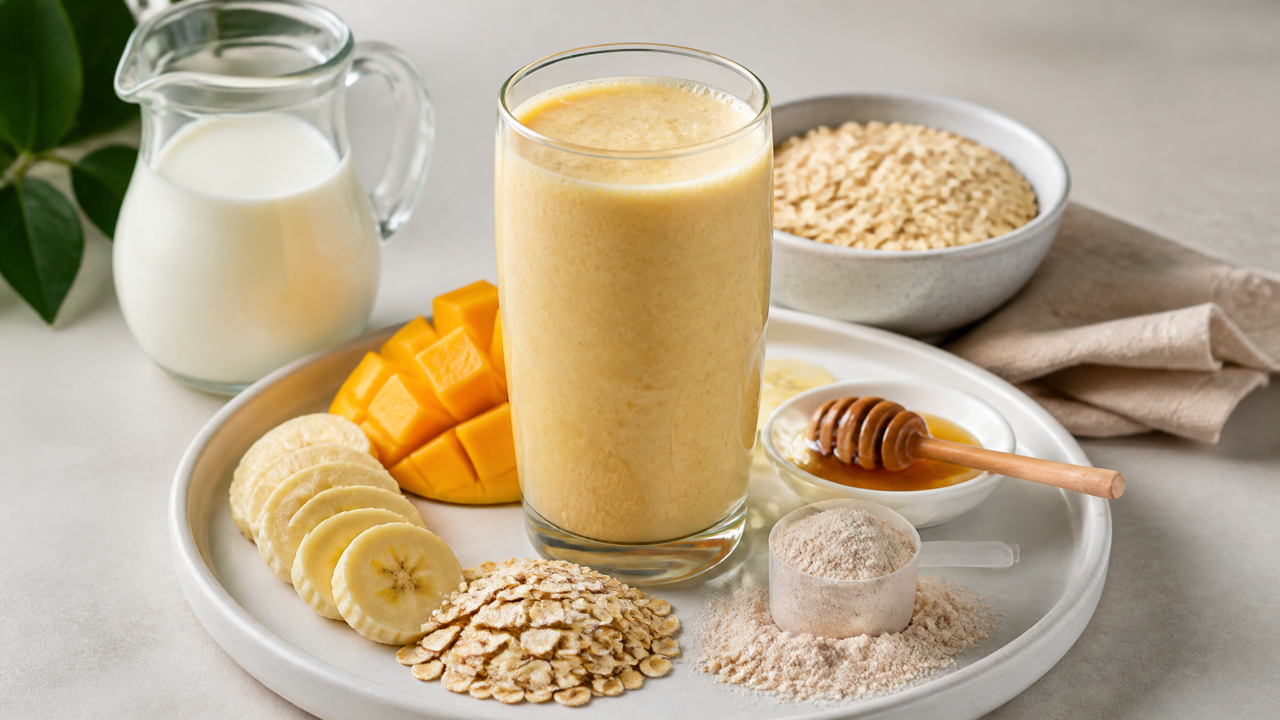 Exotischer Früchte-Energie-Shake