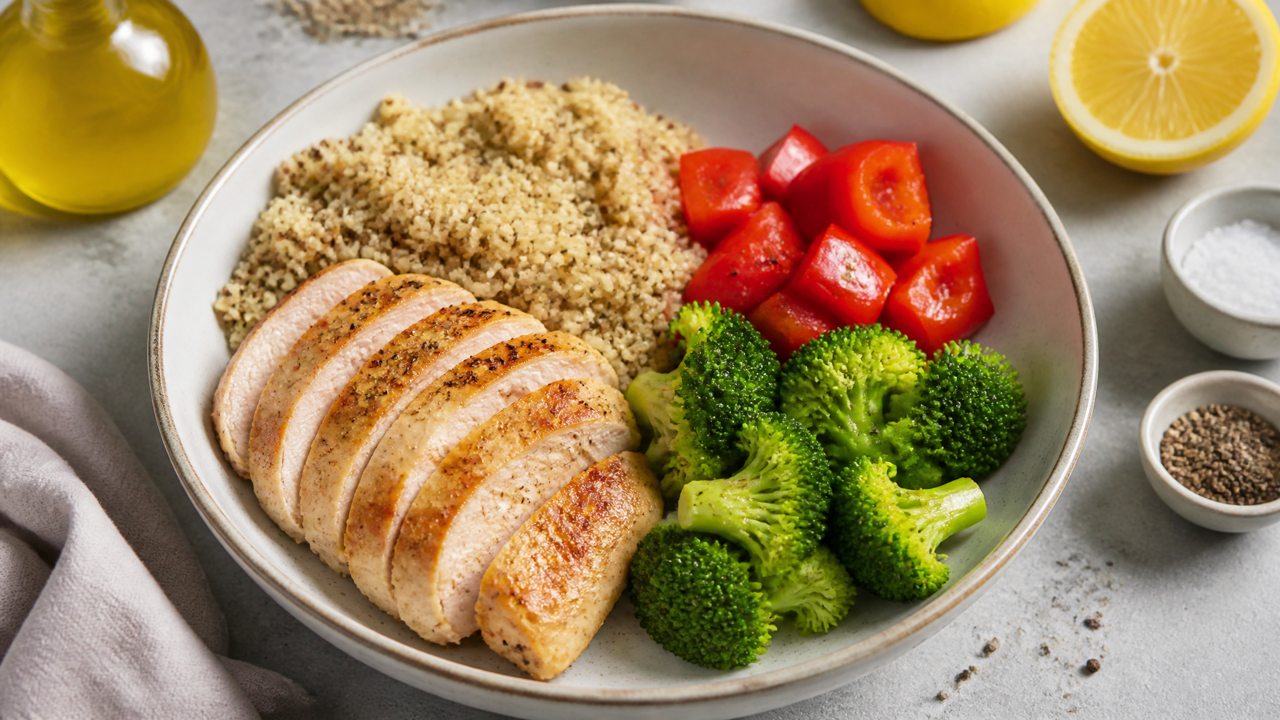 Hühnchen-Quinoa-Schüssel