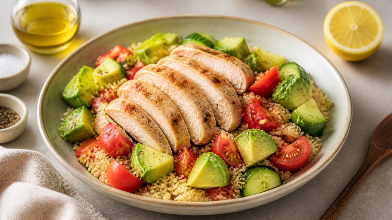 Hühnchen Quinoa Salat