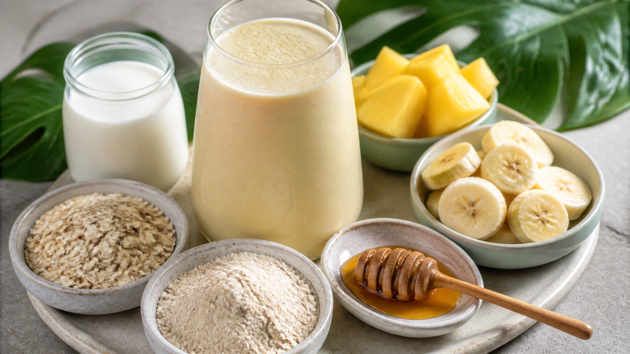 Tropische Proteinwelle Shake