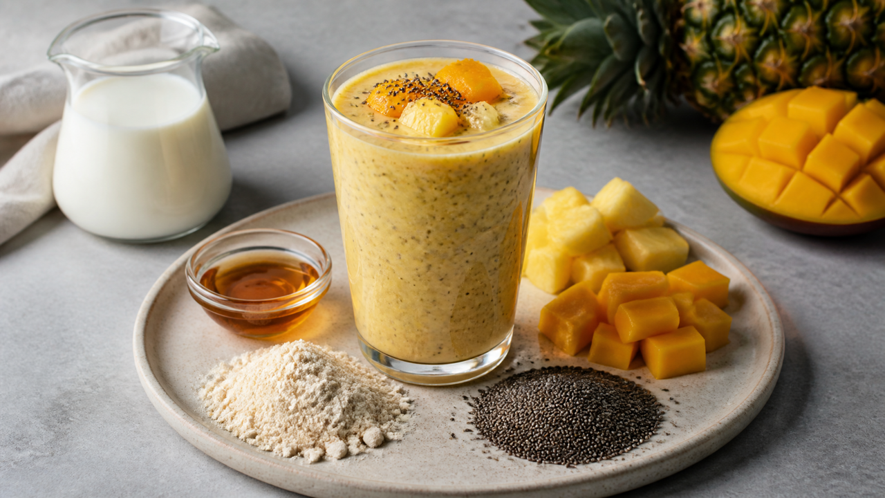 Exotischer Tropischer Proteinshake