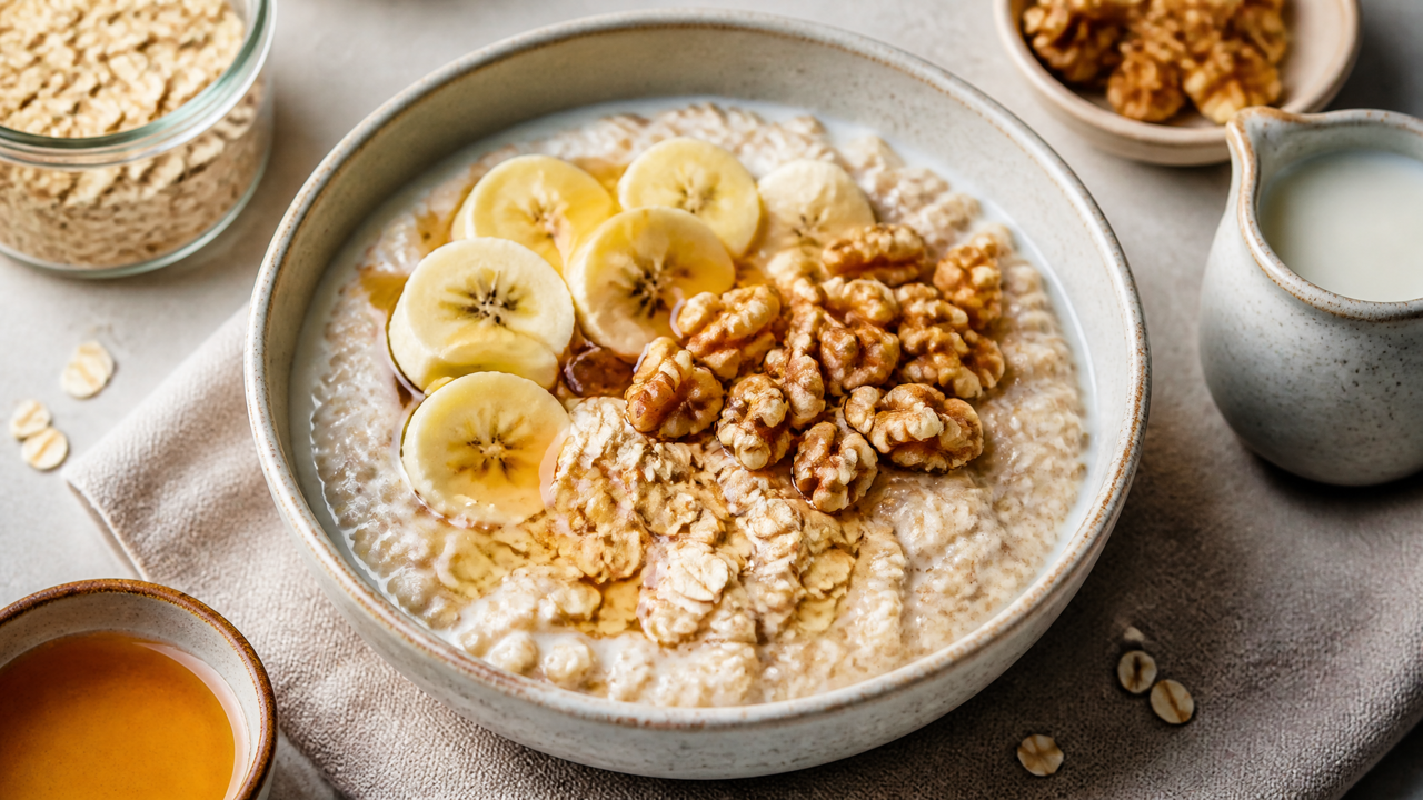 Proteinreiches Obst- und Hafergefülltes Schüsselchen