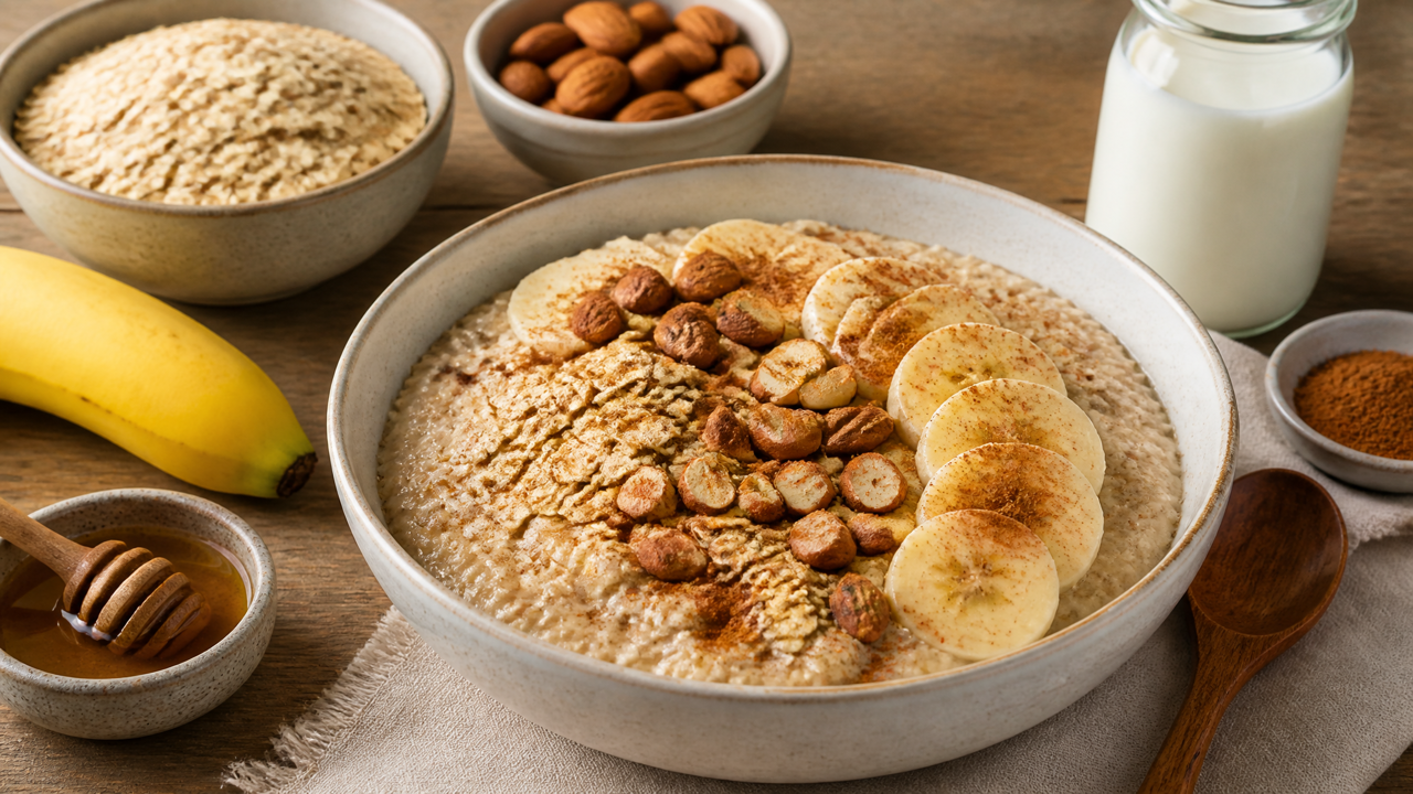 Hohe Protein Hafer- und Nussmischung