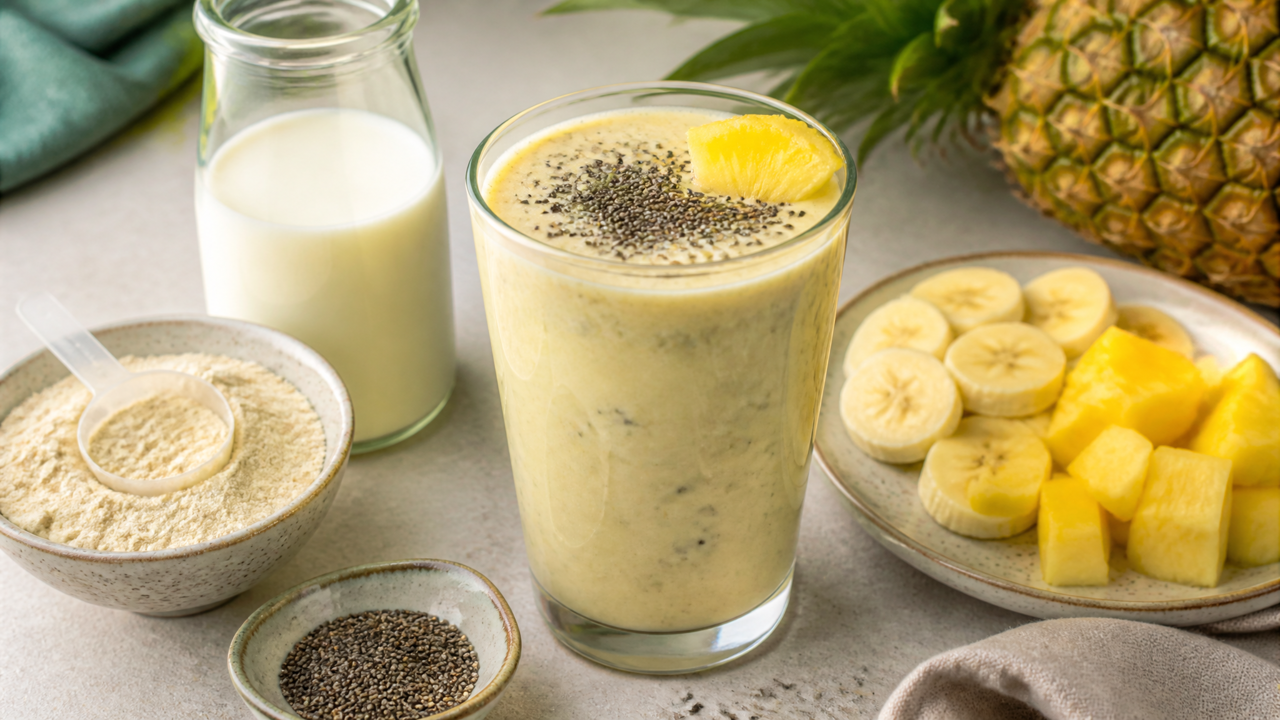 Tropischer Energie-Booster-Shake