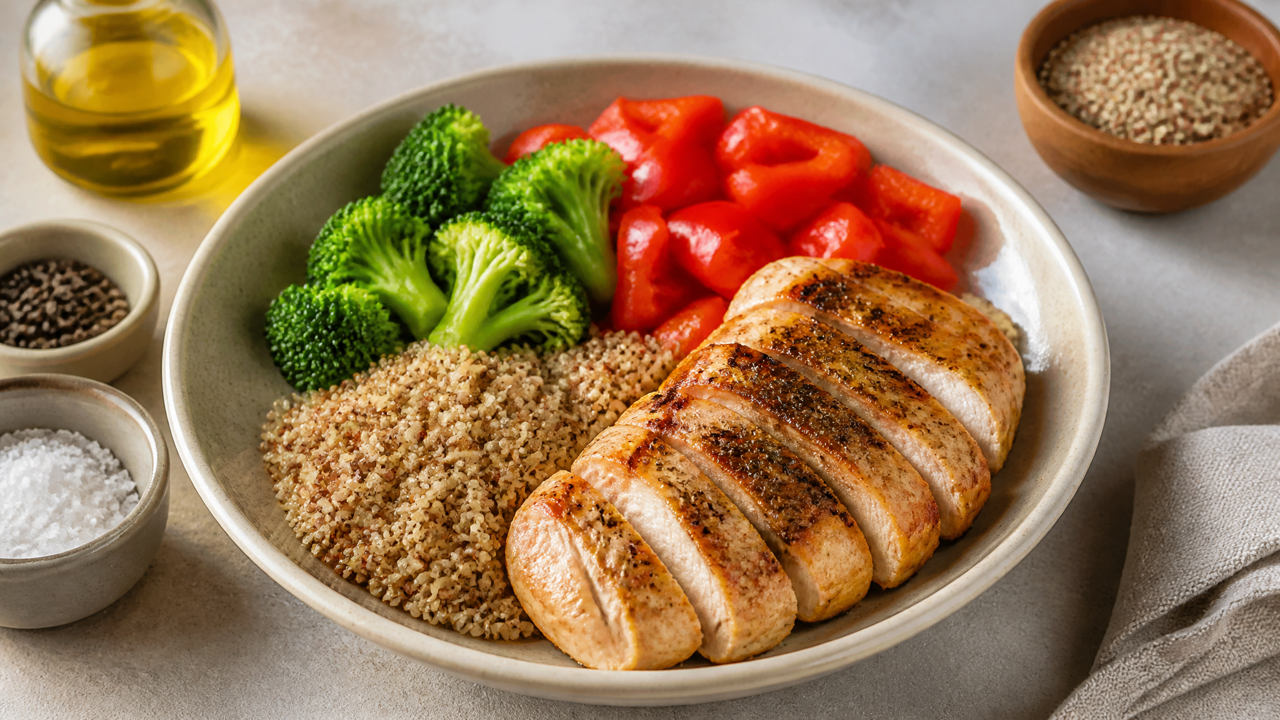 Hähnchen-Quinoa-Power-Bowl
