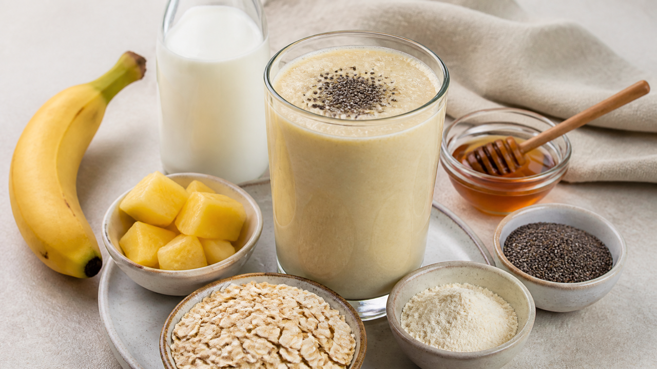 Tropischer Belebender Energieshake