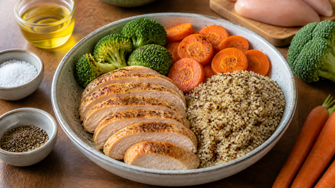 Hühnchen Quinoa Kraftschale